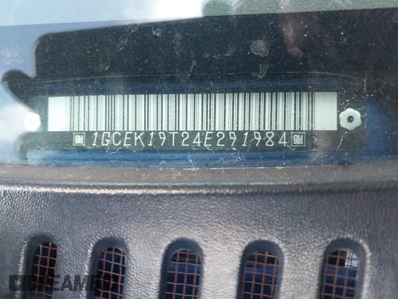 ✅ 2004 Chevrolet Silverado 1500 Z71 • VIN: 1GCEK19T24E291984 • Lot: 42022724. Listed on IAAI with 243,333 mi. Free auction sales archive from the USA and detailed vehicle history report at DreamBid. Image 9.