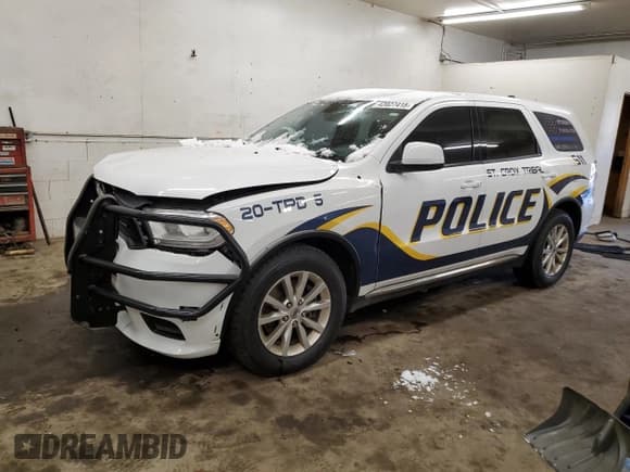✅ 2020 Dodge Durango Pursuit • VIN: 1C4SDJFT9LC443237 • Lot: 42027415. Wystawiony na Copart z przebiegiem 77 555 mil. Bezpłatny archiwum sprzedaży aukcyjnych z USA i szczegółowy raport historii pojazdu na DreamBid. Zdjęcie 1.