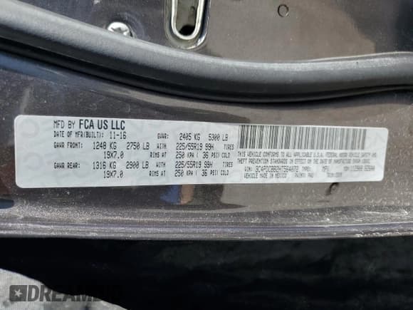 ✅ 2017 Dodge Journey SXT • VIN: 3C4PDCBB2HT564072 • Лот: 85150235. Опубликован ранее на Copart с пробегом 78 695 миль. Бесплатный доступ к архиву аукционных продаж из США и подробный отчёт об истории автомобиля на DreamBid. Изображение 13.