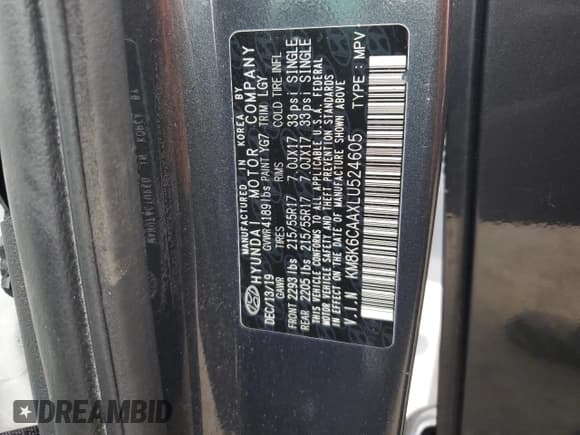 ✅ 2020 Hyundai Kona SEL Plus • VIN: KM8K6CAAXLU524605 • Лот: 68385224. Опубликован ранее на Copart с пробегом 66 308 миль. Бесплатный доступ к архиву аукционных продаж из США и подробный отчёт об истории автомобиля на DreamBid. Изображение 15.