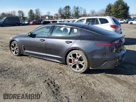 ✅ 2019 Kia Stinger GT1 • VIN: KNAE45LC2K6062459 • Lot: 85746864. Listed on Copart with 113,895 mi. Free auction sales archive from the USA and detailed vehicle history report at DreamBid. Image 2.