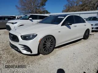 ✅ 2022 Mercedes-Benz E 53 AMG • VIN: W1KZF6BB5NB031706 • Лот: 74842664. Опубликован ранее на Copart с пробегом Не указан. Бесплатный доступ к архиву аукционных продаж из США и подробный отчёт об истории автомобиля на DreamBid. Изображение 1.