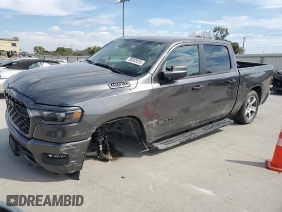 ✅ 2025 Ram 1500 Tradesman • VIN: 1C6RRFGG6SN655439 • Lot: 86608595. Listed on Copart with 17,588 mi. Free auction sales archive from the USA and detailed vehicle history report at DreamBid. Image 1.