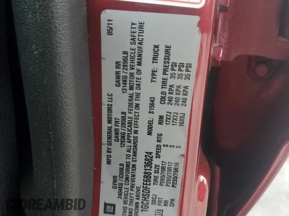 ✅ 2011 Chevrolet Colorado 2LT • VIN: 1GCHSDFE6B8136824 • Лот: 70902204. Опубликован ранее на Copart с пробегом 105 533 миль. Бесплатный доступ к архиву аукционных продаж из США и подробный отчёт об истории автомобиля на DreamBid. Изображение 12.