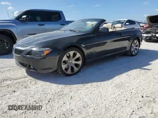 ✅ 2007 BMW 6 Series 650i • VIN: WBAEK135X7CN80845 • Лот: 77279554. Опубликован ранее на Copart с пробегом 77 235 миль. Бесплатный доступ к архиву аукционных продаж из США и подробный отчёт об истории автомобиля на DreamBid. Изображение 1.