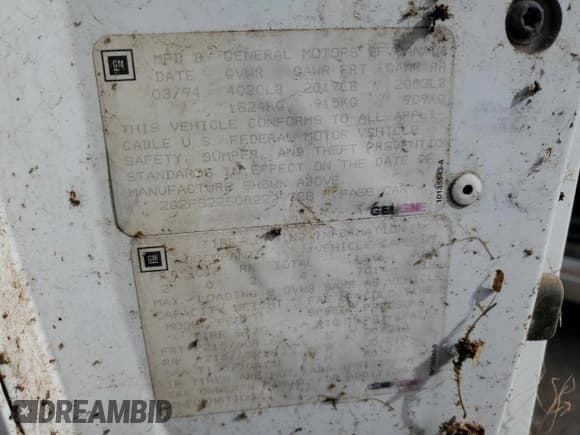 ✅ 1994 Pontiac Firebird Firebird • VIN: 2G2FS22S0R2229728 • Lot: 45240865. Listed on Copart with 198,543 mi. Free auction sales archive from the USA and detailed vehicle history report at DreamBid. Image 12.