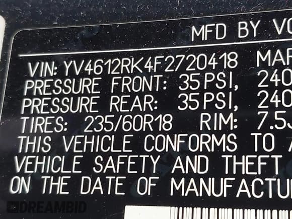 ✅ 2015 Volvo XC60 T5 • VIN: YV4612RK4F2720418 • Lot: 43202909. Wystawiony na IAAI z przebiegiem 132 715 mil. Bezpłatny archiwum sprzedaży aukcyjnych z USA i szczegółowy raport historii pojazdu na DreamBid. Zdjęcie 9.