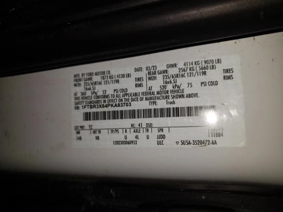 ✅ 2023 Ford Transit Cargo • VIN: 1FTBR3X84PKA83703 • Lot: 46042125. Listed on Copart with 27,620 mi. Free auction sales archive from the USA and detailed vehicle history report at DreamBid. Image 13.