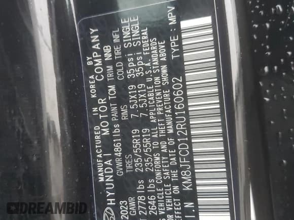 ✅ 2024 Hyundai Tucson N Line • VIN: KM8JFCD12RU160602 • Lot: 80624374. Wystawiony na Copart z przebiegiem 40 645 mil. Bezpłatny archiwum sprzedaży aukcyjnych z USA i szczegółowy raport historii pojazdu na DreamBid. Zdjęcie 15.