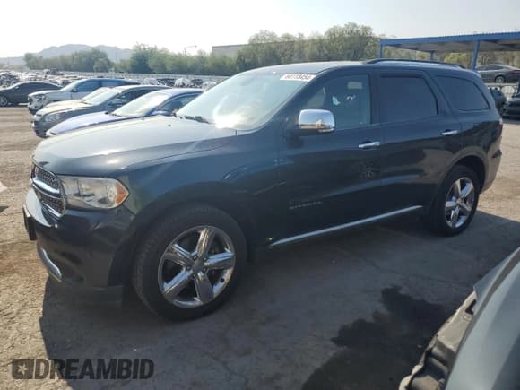✅ 2012 Dodge Durango Citadel • VIN: 1C4RDHEG9CC247505 • Lot: 64118454. Listed on Copart with 187,045 mi. Free auction sales archive from the USA and detailed vehicle history report at DreamBid. Image 1.