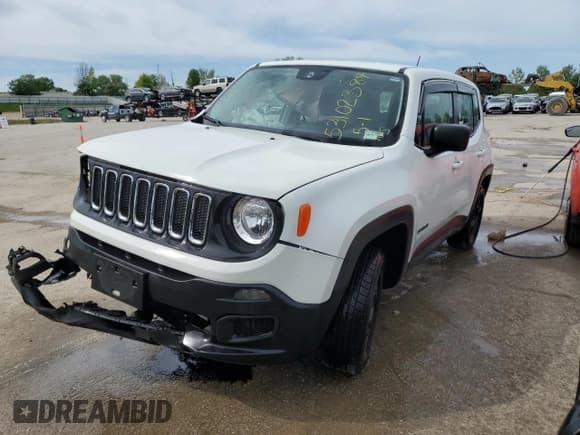 ✅ 2017 Jeep Renegade Sport • VIN: ZACCJAAB0HPF88939 • Lot: 53102384. Wystawiony na Copart z przebiegiem 58 563 mil. Bezpłatny archiwum sprzedaży aukcyjnych z USA i szczegółowy raport historii pojazdu na DreamBid. Zdjęcie 1.