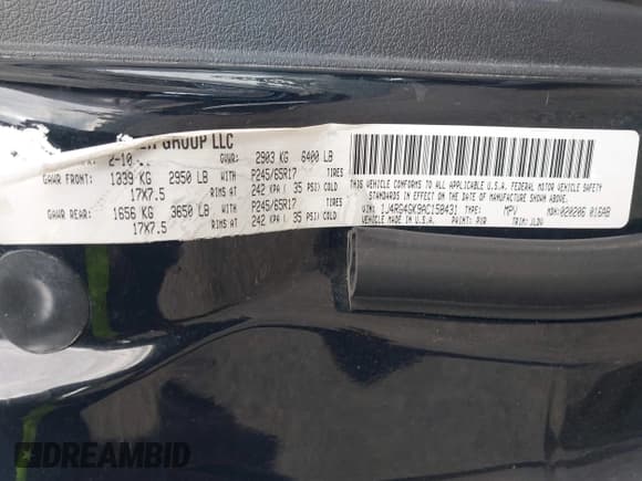 ✅ 2010 Jeep Commander Sport • VIN: 1J4RG4GK9AC158431 • Лот: 43107181. Опубликован ранее на IAAI с пробегом 170 819 миль. Бесплатный доступ к архиву аукционных продаж из США и подробный отчёт об истории автомобиля на DreamBid. Изображение 9.