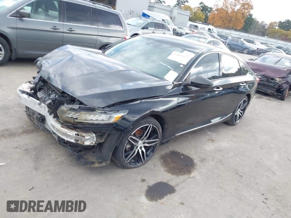 ✅ 2021 Honda Accord Touring • VIN: 1HGCV2F92MA021126 • Лот: 43540117. Опубликован ранее на IAAI с пробегом 148 849 миль. Бесплатный доступ к архиву аукционных продаж из США и подробный отчёт об истории автомобиля на DreamBid. Изображение 2.