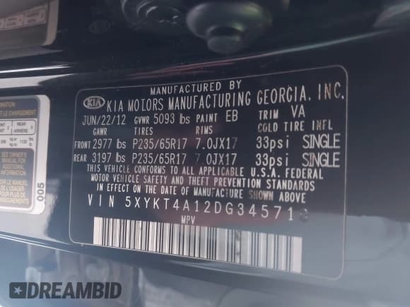 ✅ 2013 Kia Sorento LX • VIN: 5XYKT4A12DG345710 • Lot: 43658971. Wystawiony na IAAI z przebiegiem 205 886 mil. Bezpłatny archiwum sprzedaży aukcyjnych z USA i szczegółowy raport historii pojazdu na DreamBid. Zdjęcie 9.