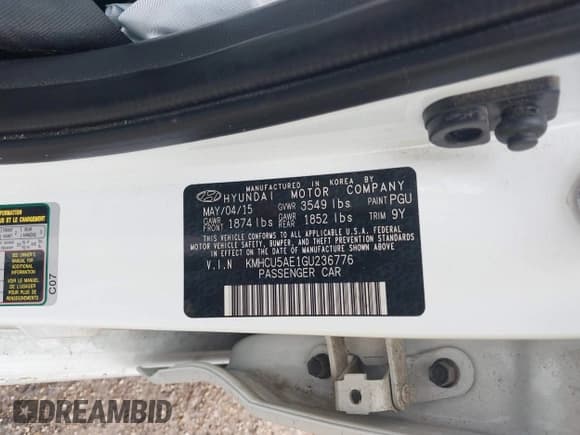 ✅ 2016 Hyundai Accent Sport • VIN: KMHCU5AE1GU236776 • Лот: 42651794. Опубликован ранее на IAAI с пробегом 46 393 миль. Бесплатный доступ к архиву аукционных продаж из США и подробный отчёт об истории автомобиля на DreamBid. Изображение 9.