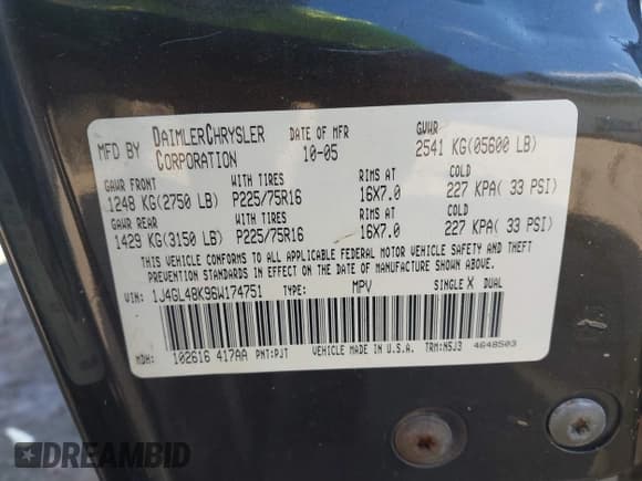 ✅ 2006 Jeep Liberty Sport • VIN: 1J4GL48K96W174751 • Lot: 43688530. Listed on IAAI with 198,761 mi. Free auction sales archive from the USA and detailed vehicle history report at DreamBid. Image 9.