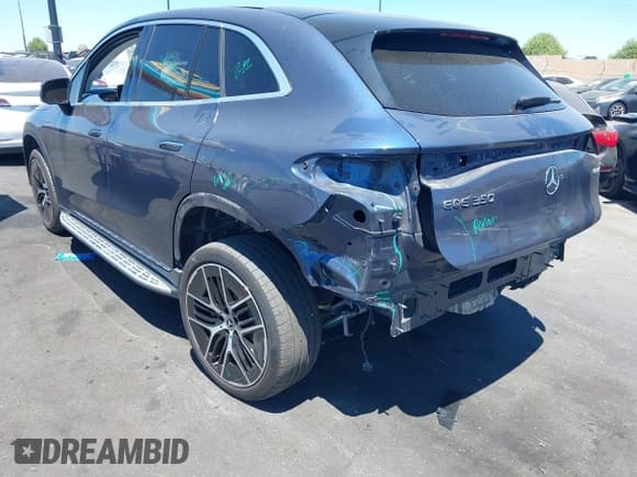 ✅ 2023 Mercedes-Benz EQE 350 • VIN: 4JGGM1CB2PA000670 • Lot: 42866692. Listed on IAAI with 17,135 mi. Free auction sales archive from the USA and detailed vehicle history report at DreamBid. Image 3.