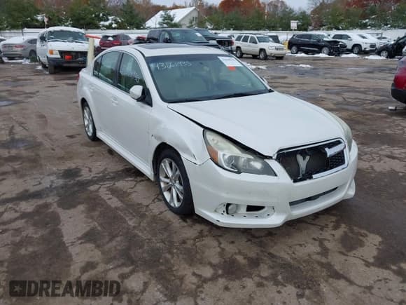 ✅ 2013 Subaru Legacy Limited • VIN: 4S3BMBK67D3032992 • Lot: 43668935. Listed on IAAI with 166,332 mi. Free auction sales archive from the USA and detailed vehicle history report at DreamBid. Image 1.