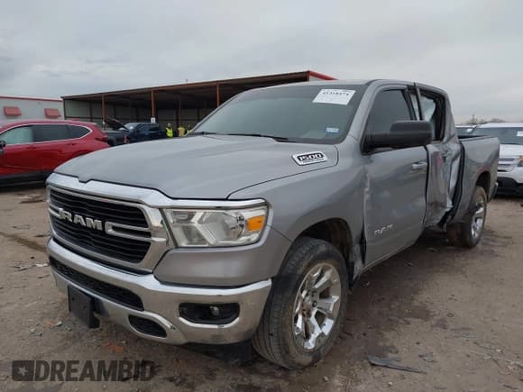 ✅ 2021 Ram 1500 Big Horn • VIN: 1C6SRFFT3MN796441 • Lot: 41318474. Listed on IAAI with 49,523 mi. Free auction sales archive from the USA and detailed vehicle history report at DreamBid. Image 2.