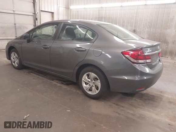 ✅ 2014 Honda Civic LX • VIN: 2HGFB2F50EH512865 • Lot: 43241226. Listed on IAAI with 165,293 mi. Free auction sales archive from the USA and detailed vehicle history report at DreamBid. Image 3.