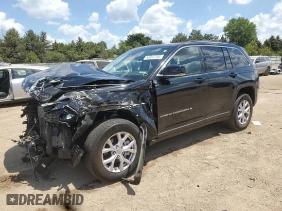 2022 Jeep Grand Cherokee Limited с VIN 1C4RJHBG3N8521574, выставлен на аукционе Copart как лот 63047765 с пробегом 26 959 миль миль и Списание • Salvage title. История ставок и продаж доступна на DreamBid. Изображение 1.