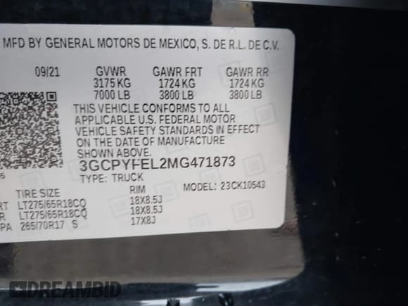 ✅ 2021 Chevrolet Silverado 1500 LT Trail Boss • VIN: 3GCPYFEL2MG471873 • Lot: 41216075. Wystawiony na IAAI z przebiegiem 40 334 mil. Bezpłatny archiwum sprzedaży aukcyjnych z USA i szczegółowy raport historii pojazdu na DreamBid. Zdjęcie 9.