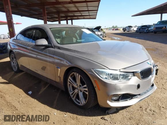 ✅ 2015 BMW 4 Series 435i • VIN: WBA4B1C50FD955100 • Lot: 43682208. Listed on IAAI with 95,009 mi. Free auction sales archive from the USA and detailed vehicle history report at DreamBid. Image 1.