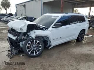 ✅ 2022 Jeep Grand Cherokee Overland • VIN: 1C4RJJDG7N8548443 • Lot: 77948153. Listed on Copart with 19,092 mi. Free auction sales archive from the USA and detailed vehicle history report at DreamBid. Image 1.