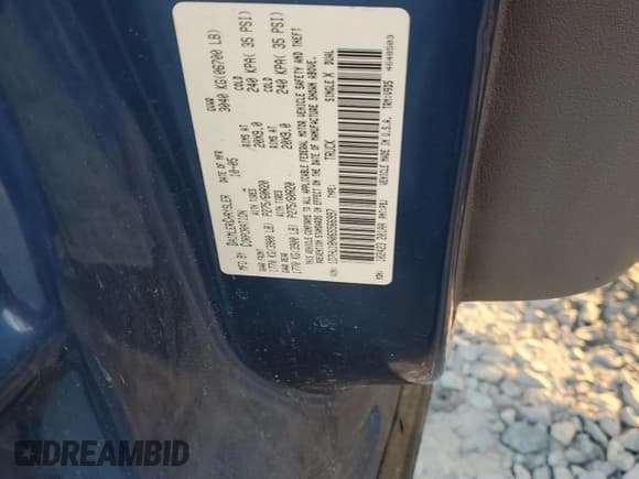 ✅ 2006 Dodge 1500 SLT • VIN: 1D7HU18N06S566997 • Lot: 80833855. Listed on Copart with 246,376 mi. Free auction sales archive from the USA and detailed vehicle history report at DreamBid. Image 12.