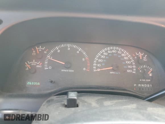 ✅ 1999 Dodge 1500 • VIN: 3B7HC12Y2XG100089 • Lot: 80316435. Listed on Copart with 263,356 mi. Free auction sales archive from the USA and detailed vehicle history report at DreamBid. Image 9.