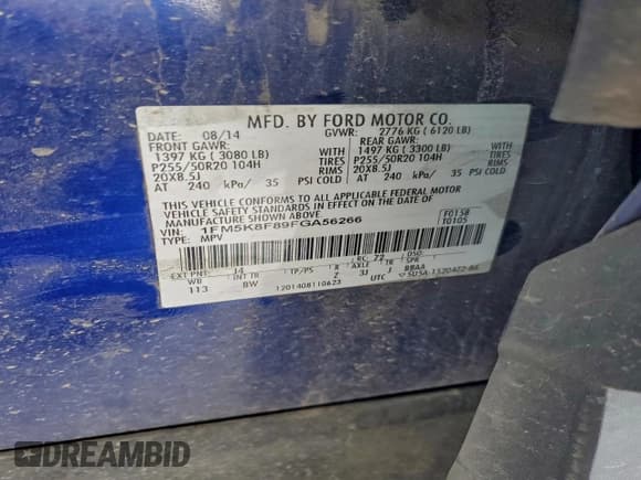 ✅ 2015 Ford Explorer Limited • VIN: 1FM5K8F89FGA56266 • Lot: 96237445. Wystawiony na Copart z przebiegiem 227 551 mil. Bezpłatny archiwum sprzedaży aukcyjnych z USA i szczegółowy raport historii pojazdu na DreamBid. Zdjęcie 13.