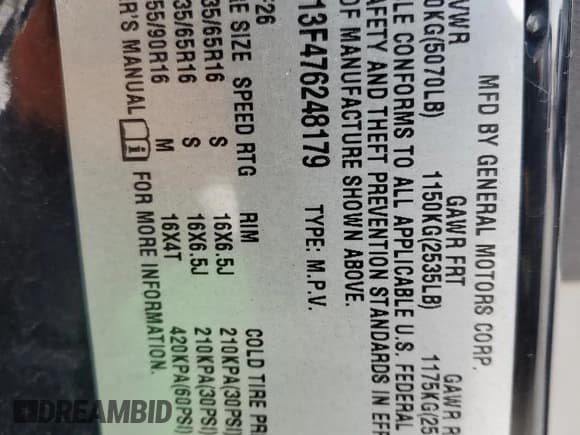 ✅ 2007 Chevrolet Equinox LS • VIN: 2CNDL13F476248179 • Лот: 45785225. Опубликован ранее на Copart с пробегом 192 765 миль. Бесплатный доступ к архиву аукционных продаж из США и подробный отчёт об истории автомобиля на DreamBid. Изображение 12.