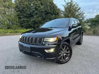 2017 Jeep Grand Cherokee Limited with VIN 1C4RJFBG9HC651980, listed as a Copart auction lot 91635635 with 144,409 mi miles and Clean title. Bid and sale history available at DreamBid. Image 1.