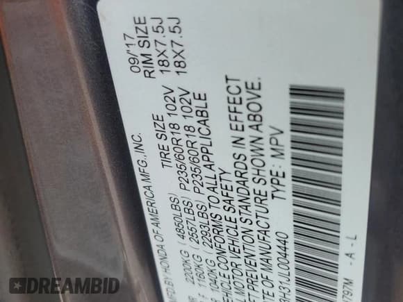 ✅ 2018 Acura RDX • VIN: 5J8TB3H31JL004440 • Lot: 81317385. Wystawiony na Copart z przebiegiem 58 093 mil. Bezpłatny archiwum sprzedaży aukcyjnych z USA i szczegółowy raport historii pojazdu na DreamBid. Zdjęcie 13.