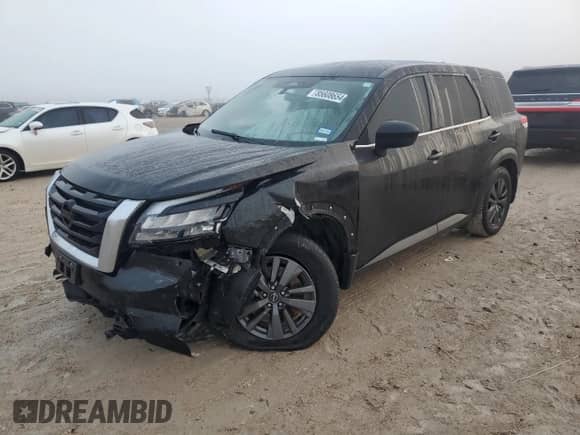 2024 Nissan Pathfinder S with VIN 5N1DR3AA6RC209816, listed as a Copart auction lot 85608654 with 37,553 mi miles and Salvage title. Bid and sale history available at DreamBid. Image 1.