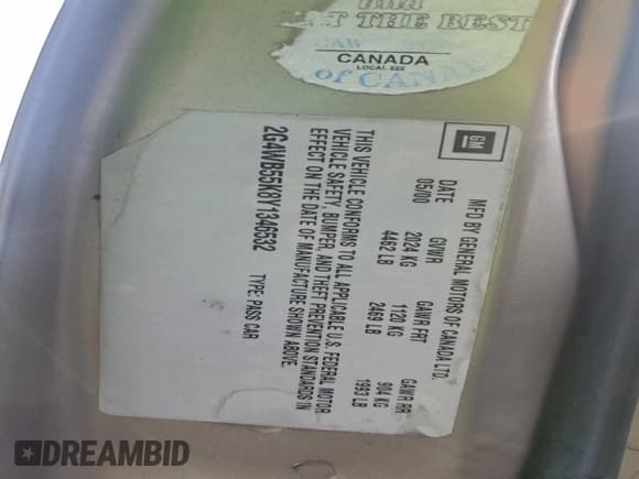 ✅ 2000 Buick Regal LS • VIN: 2G4WB55K8Y1346532 • Lot: 94680495. Wystawiony na Copart z przebiegiem Nie podano. Bezpłatny archiwum sprzedaży aukcyjnych z USA i szczegółowy raport historii pojazdu na DreamBid. Zdjęcie 12.