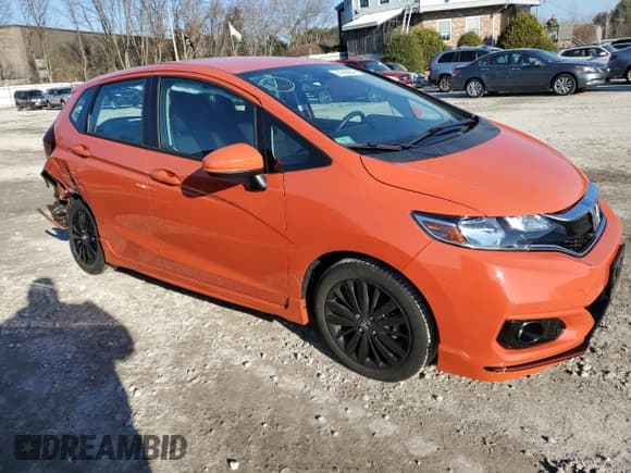✅ 2020 Honda Fit Sport • VIN: 3HGGK5H63LM715131 • Lot: 76740333. Listed on Copart with 25,587 mi. Free auction sales archive from the USA and detailed vehicle history report at DreamBid. Image 4.