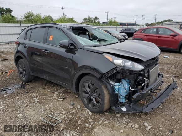 ✅ 2022 Kia Sportage Nightfall • VIN: KNDP6CAC0N7974048 • Lot: 65389585. Listed on Copart with Not provided. Free auction sales archive from the USA and detailed vehicle history report at DreamBid. Image 4.