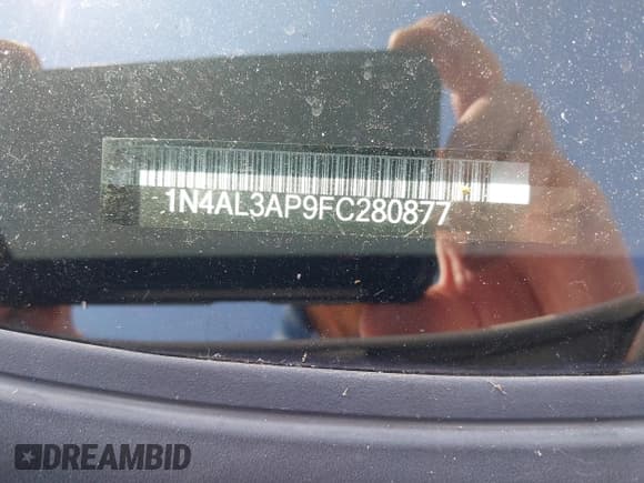 ✅ 2015 Nissan Altima SV • VIN: 1N4AL3AP9FC280877 • Lot: 43079625. Listed on IAAI with 189,639 mi. Free auction sales archive from the USA and detailed vehicle history report at DreamBid. Image 12.