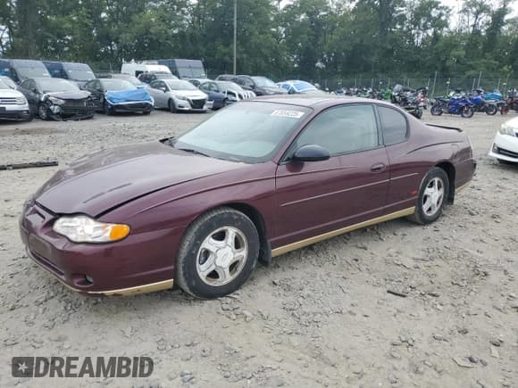 ✅ 2003 Chevrolet Monte Carlo SS • VIN: 2G1WX12K539125718 • Lot: 67859225. Listed on Copart with 183,381 mi. Free auction sales archive from the USA and detailed vehicle history report at DreamBid. Image 1.