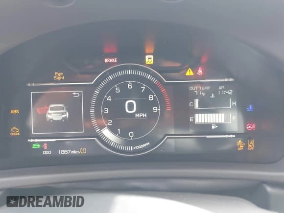 ✅ 2025 Subaru BRZ Limited • VIN: JF1ZDBE10S9700758 • Lot: 42131346. Listed on IAAI with 1,867 mi. Free auction sales archive from the USA and detailed vehicle history report at DreamBid. Image 7.