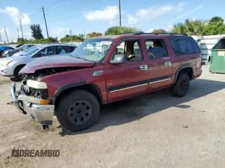 2001 Chevrolet Suburban LS z VIN 1GNFK16T31J205858, wystawiony jako Copart lot #48822154 z przebiegiem 161 849 mil mil oraz Szkoda całkowita • Salvage title. Historia ofert i sprzedaży dostępna na DreamBid. Obrazek 1.