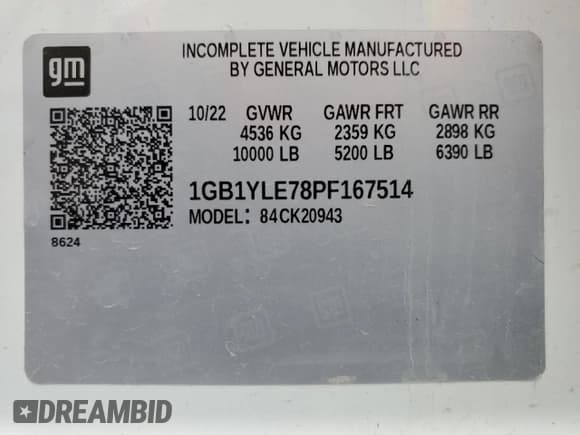 ✅ 2023 Chevrolet Silverado 2500HD Work Truck • VIN: 1GB1YLE78PF167514 • Лот: 43368235. Опубликован ранее на Copart с пробегом 57 059 миль. Бесплатный доступ к архиву аукционных продаж из США и подробный отчёт об истории автомобиля на DreamBid. Изображение 13.