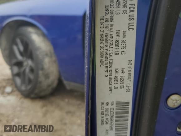 ✅ 2019 Dodge Challenger SXT • VIN: 2C3CDZAG8KH525666 • Lot: 90649955. Wystawiony na Copart z przebiegiem 95 991 mil. Bezpłatny archiwum sprzedaży aukcyjnych z USA i szczegółowy raport historii pojazdu na DreamBid. Zdjęcie 13.