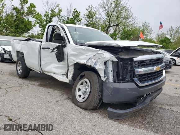 2016 Chevrolet Silverado 1500 Work Truck z VIN 1GCNKNEH7GZ428634, wystawiony jako Copart lot #54613635 z przebiegiem 83 437 mil mil oraz Szkoda całkowita • Salvage title. Historia ofert i sprzedaży dostępna na DreamBid. Obrazek 4.