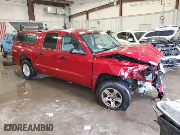 2006 Dodge Dakota SLT with VIN 1D7HW48N26S639797, listed as a Copart auction lot 77394254 with Not provided miles and Salvage title. Bid and sale history available at DreamBid. Image 4.
