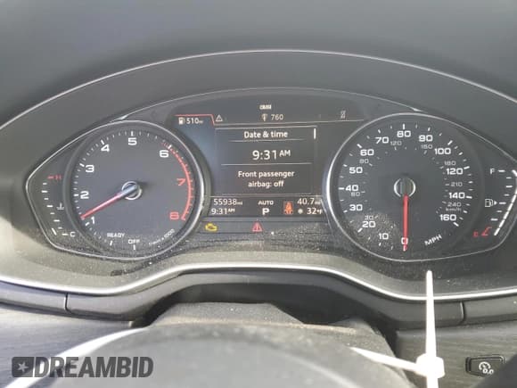 ✅ 2018 Audi A5 Premium • VIN: WAUNNAF55JA001699 • Лот: 43041905. Опубликован ранее на Copart с пробегом 55 938 миль. Бесплатный доступ к архиву аукционных продаж из США и подробный отчёт об истории автомобиля на DreamBid. Изображение 9.