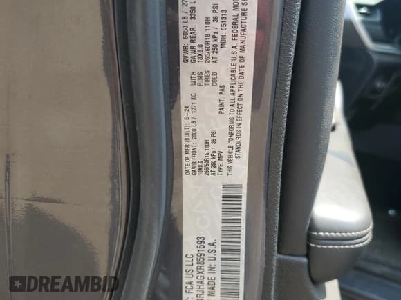 ✅ 2024 Jeep Grand Cherokee Laredo • VIN: 1C4RJHAGXR8591693 • Lot: 67412075. Listed on Copart with 48,884 mi. Free auction sales archive from the USA and detailed vehicle history report at DreamBid. Image 12.