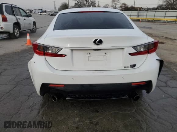✅ 2017 Lexus RC F • VIN: JTHHP5BC2H5005815 • Lot: 93027765. Listed on Copart with 60,460 mi. Free auction sales archive from the USA and detailed vehicle history report at DreamBid. Image 6.