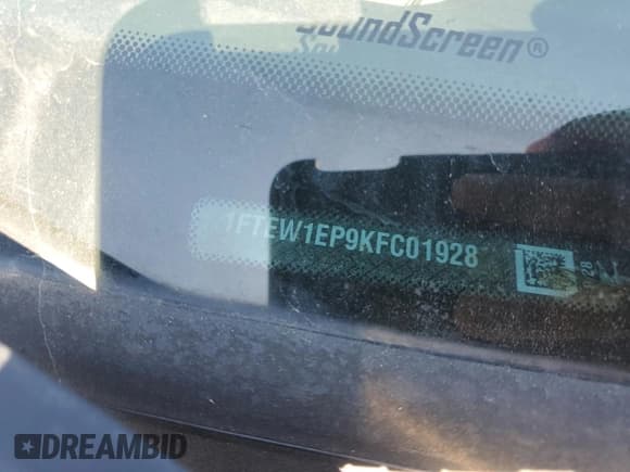 ✅ 2019 Ford F-150 Lariat • VIN: 1FTEW1EP9KFC01928 • Лот: 82535655. Опубликован ранее на Copart с пробегом 86 808 миль. Бесплатный доступ к архиву аукционных продаж из США и подробный отчёт об истории автомобиля на DreamBid. Изображение 12.